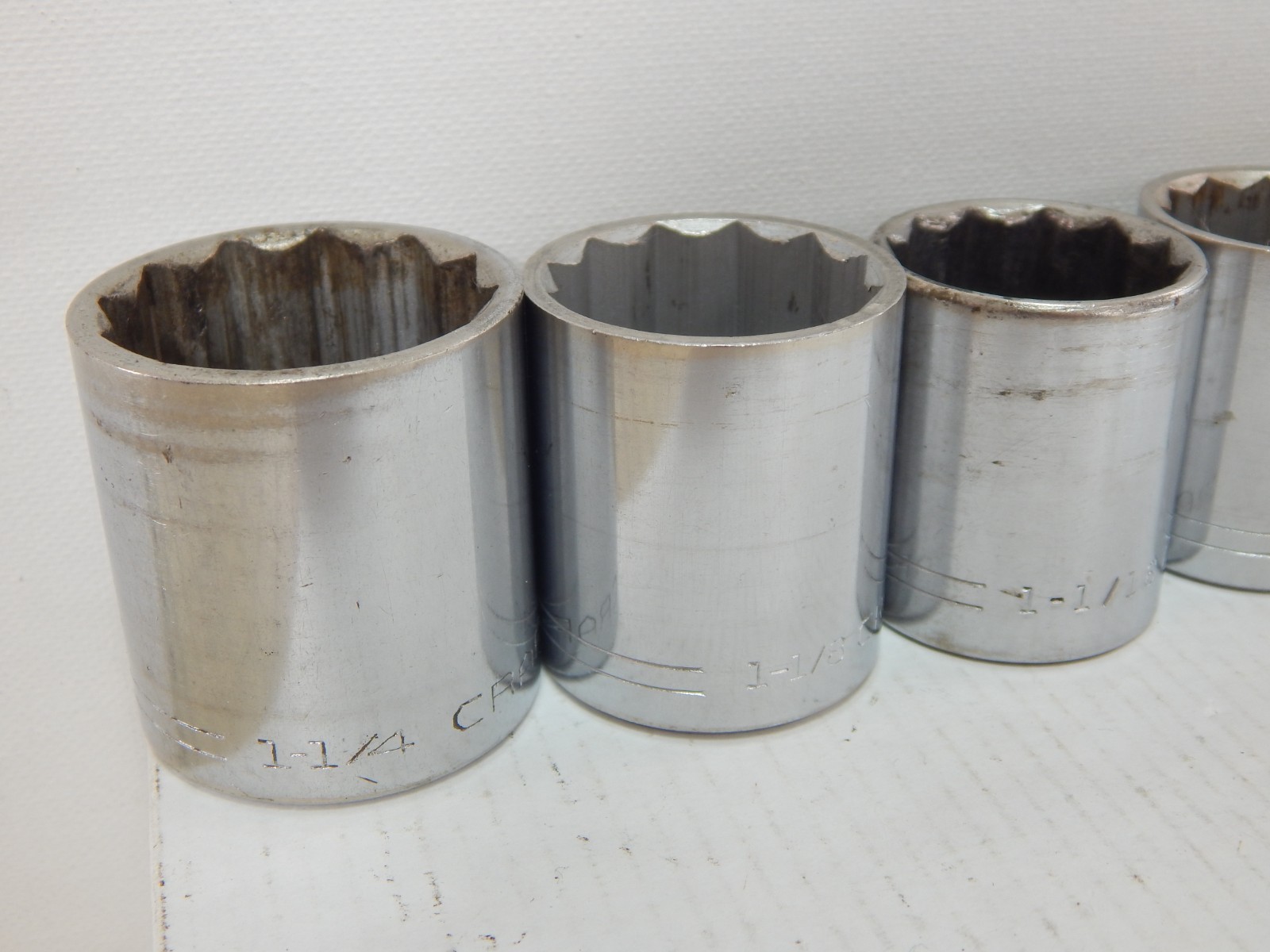 Craftsman shallow socket set SAE 12 Point 1/2″ Drive =V Series 15/16″ To 1-1/4”