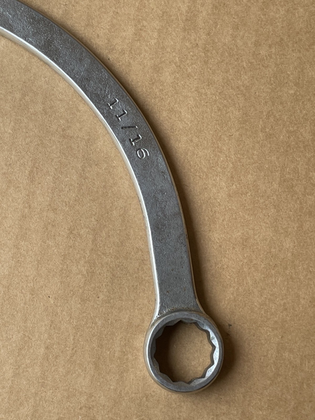 MAC TOOLS HM2226 HALF MOON OBSTRUCTION WRENCH 11/16” 13/16” Made In USA