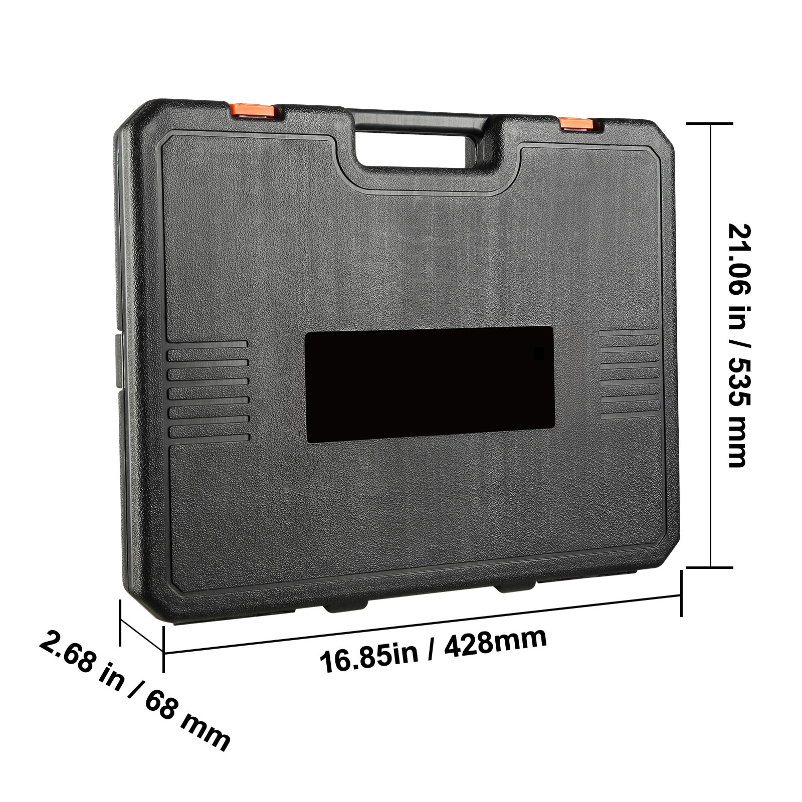VEVOR Impact Sockets Set 65pcs 6-Point 1/2in Drive Bit Ratchet Tool Kit Case
