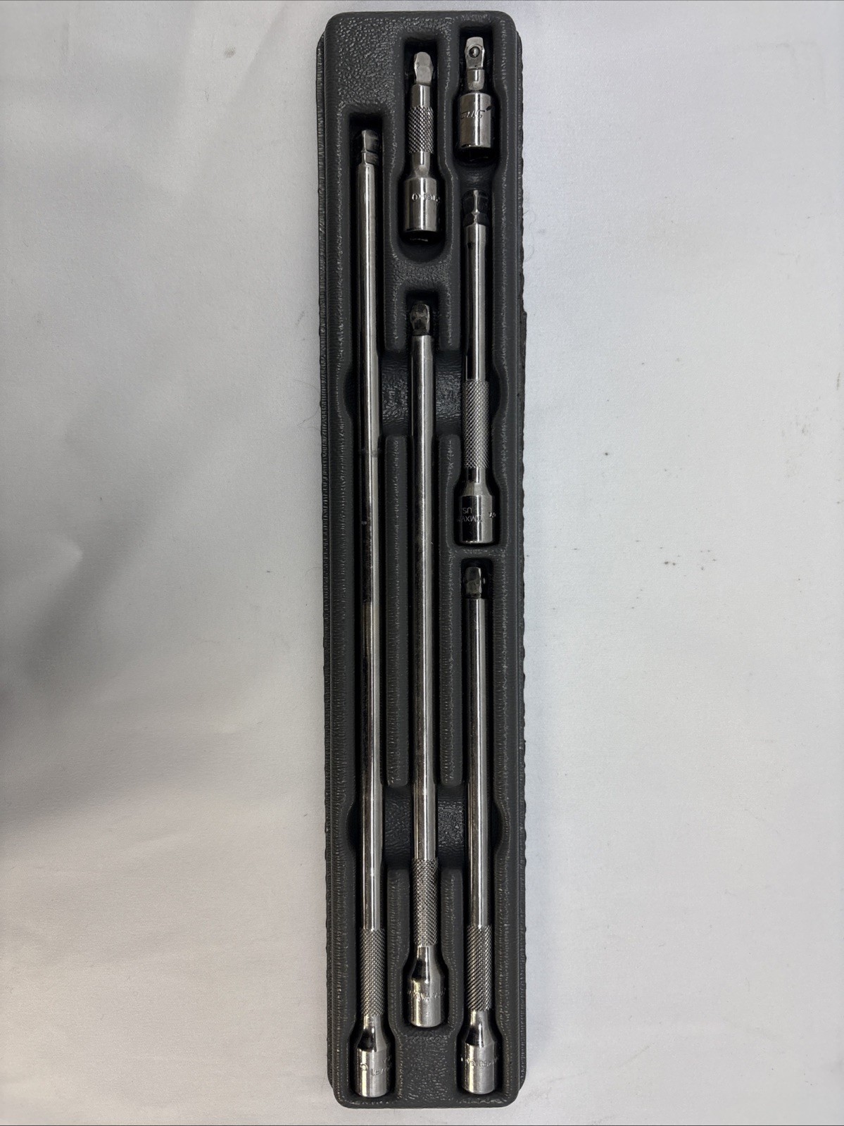 Snap-On 106BTMX 6pc 1/4” Drive Knurled Chrome Socket Extension Set