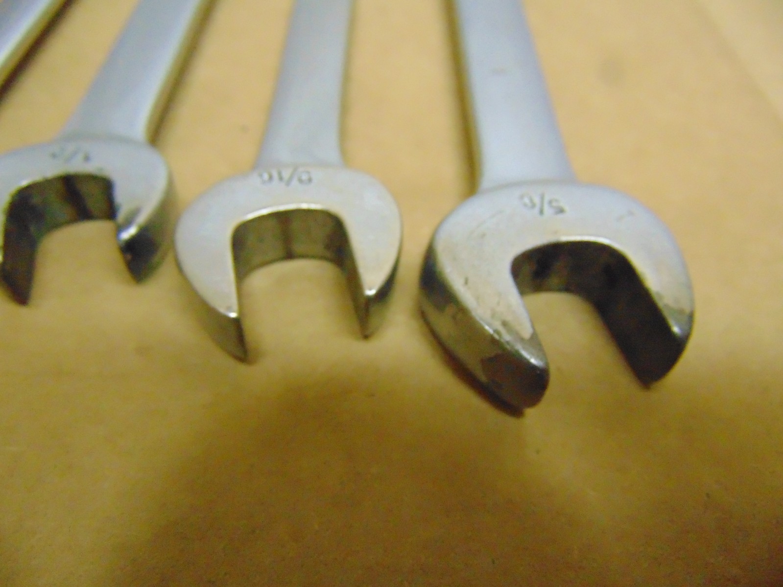 5 pc Snap On SAE Open End / Flare Nut Wrenches RXS