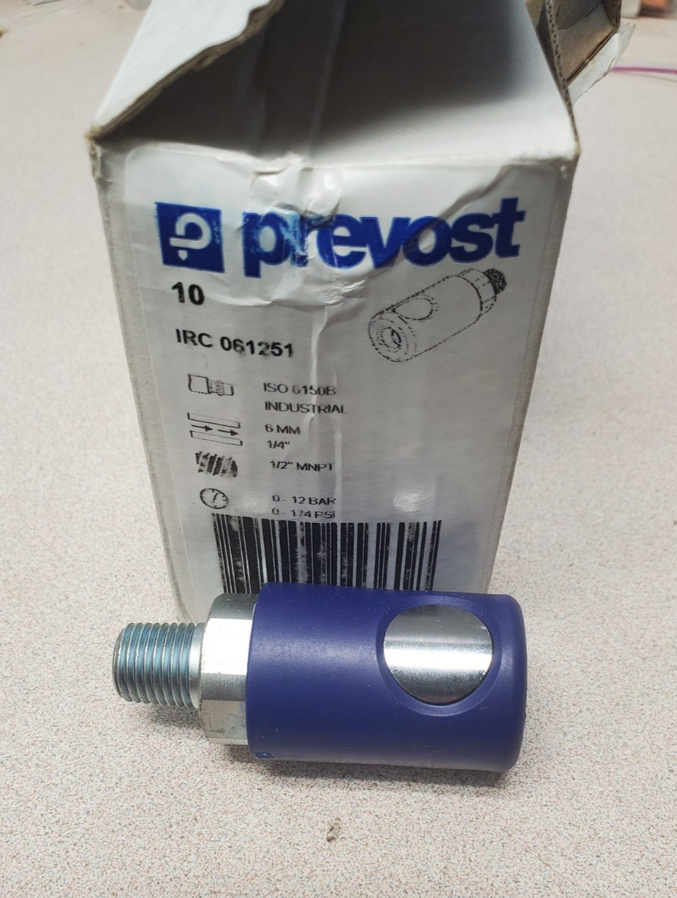 Prevost IRC 061251 Coupler 1/4″ M Quick Release For 727