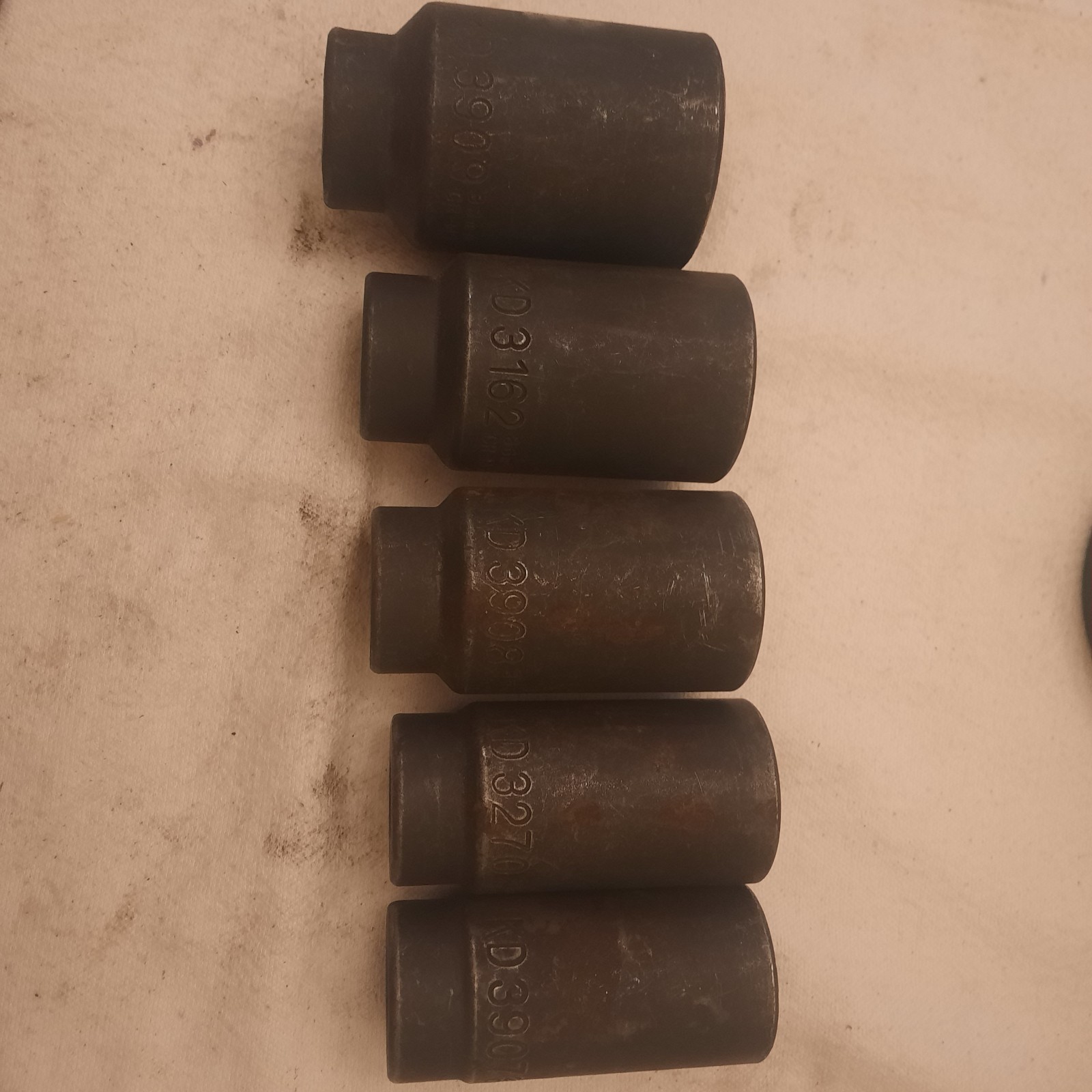 KD 5 Piece Metric Deep Impact Sockets. 38 36 35 32 29mm. CR-MO