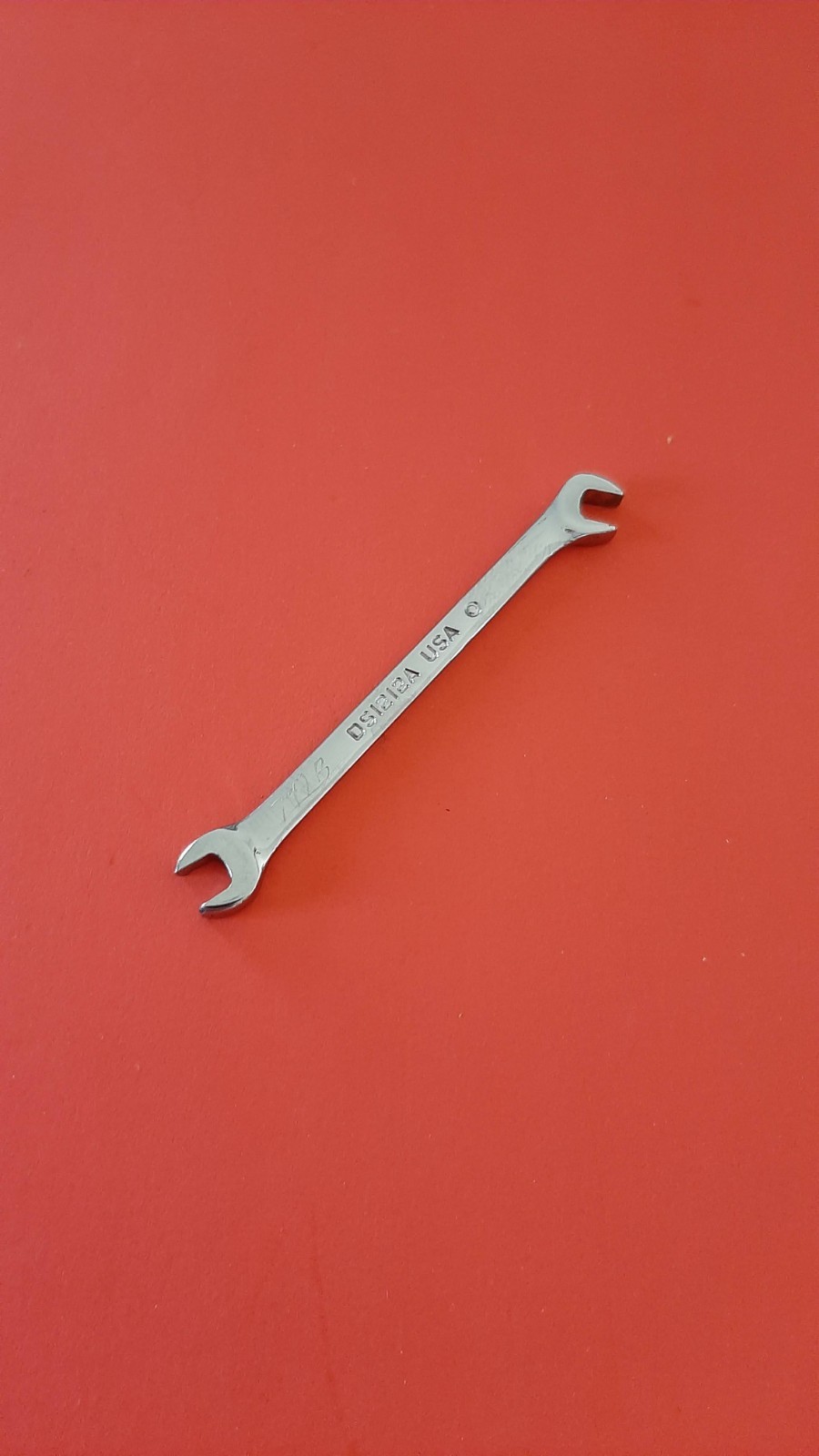 Snap-on Tools 3/16″ 15°/60° Offset Open-End Ignition Wrench DS1212A ENGRAVED