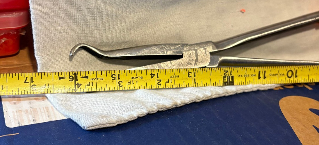 Pitsburgh Tools 915CP 15″ LONG REACH NEEDLE NOSE PLIERS – Excellent –
