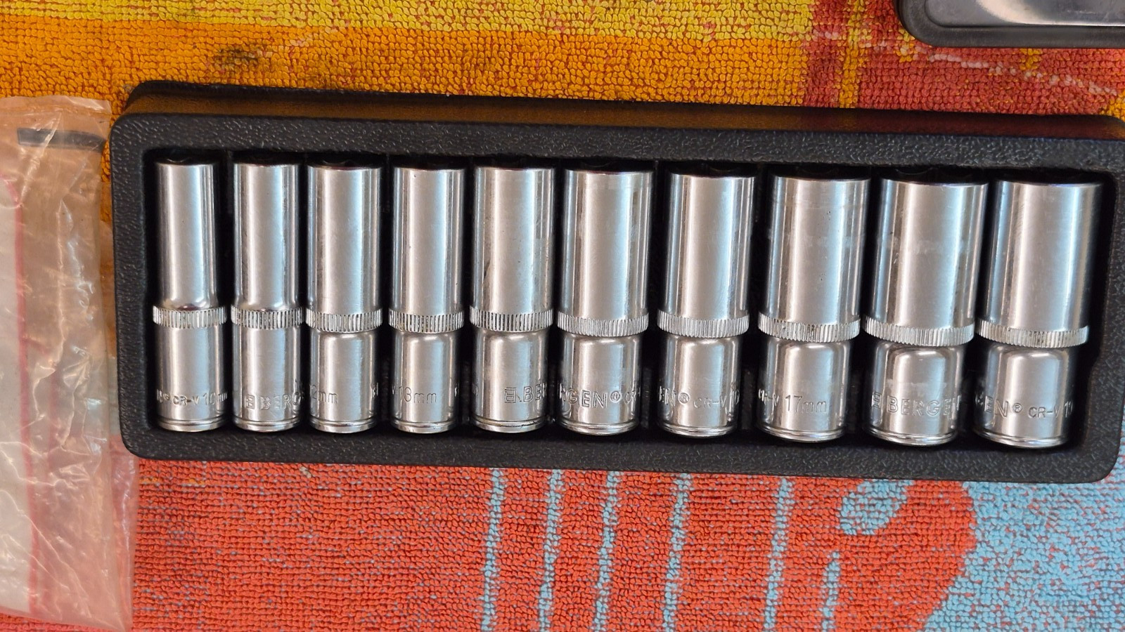 Joblot metric sockets, BA spanners, 8mm to 4.5mm spanners, small record anvil