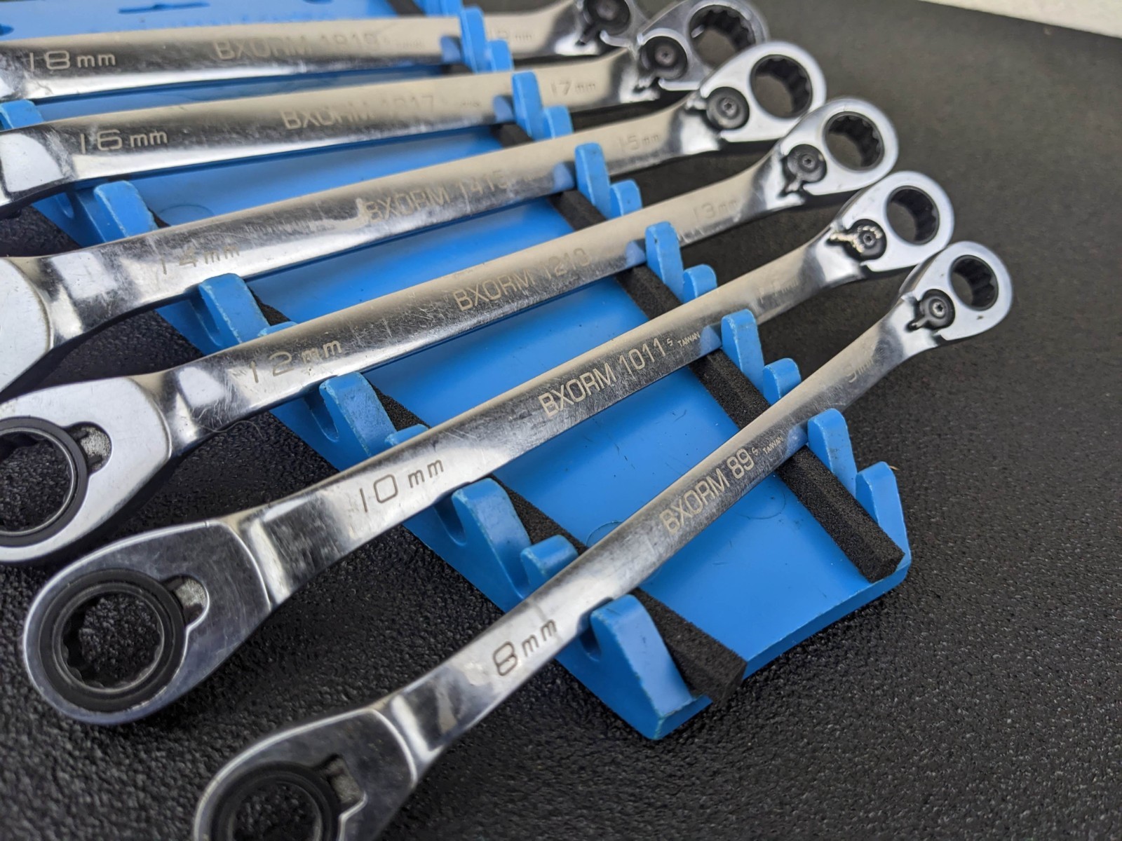 #bp430 Blue Point BXORM706 Reversible Offset 12Pt Ratcheting Wrench Set 8-19mm