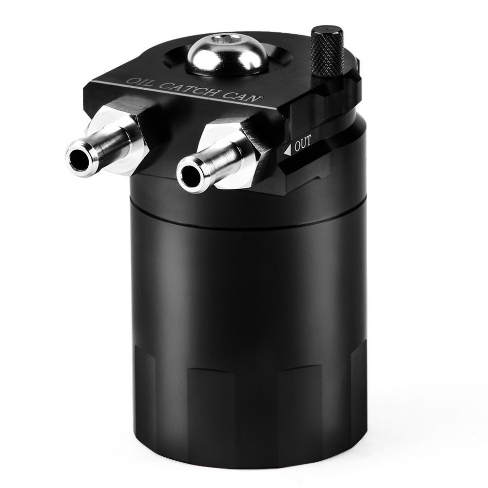 Aluminum Oil Catch Can 300ML with Steel Wool Breather for Auto Performance