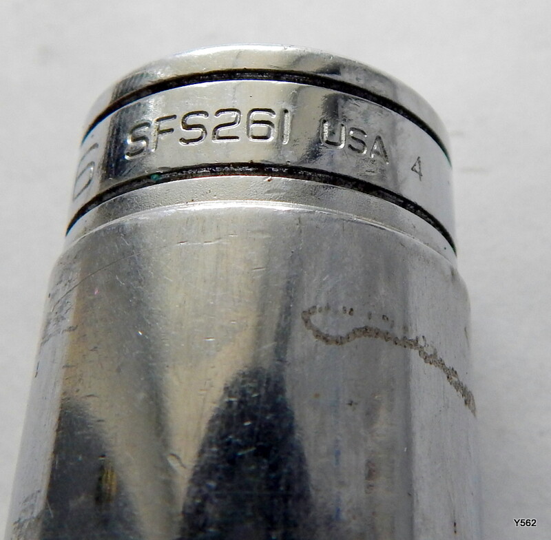 3 Snap-On Chrome 3/8″ Flank Drive 6 Point Sockets SFS261 SFS241 SFS221