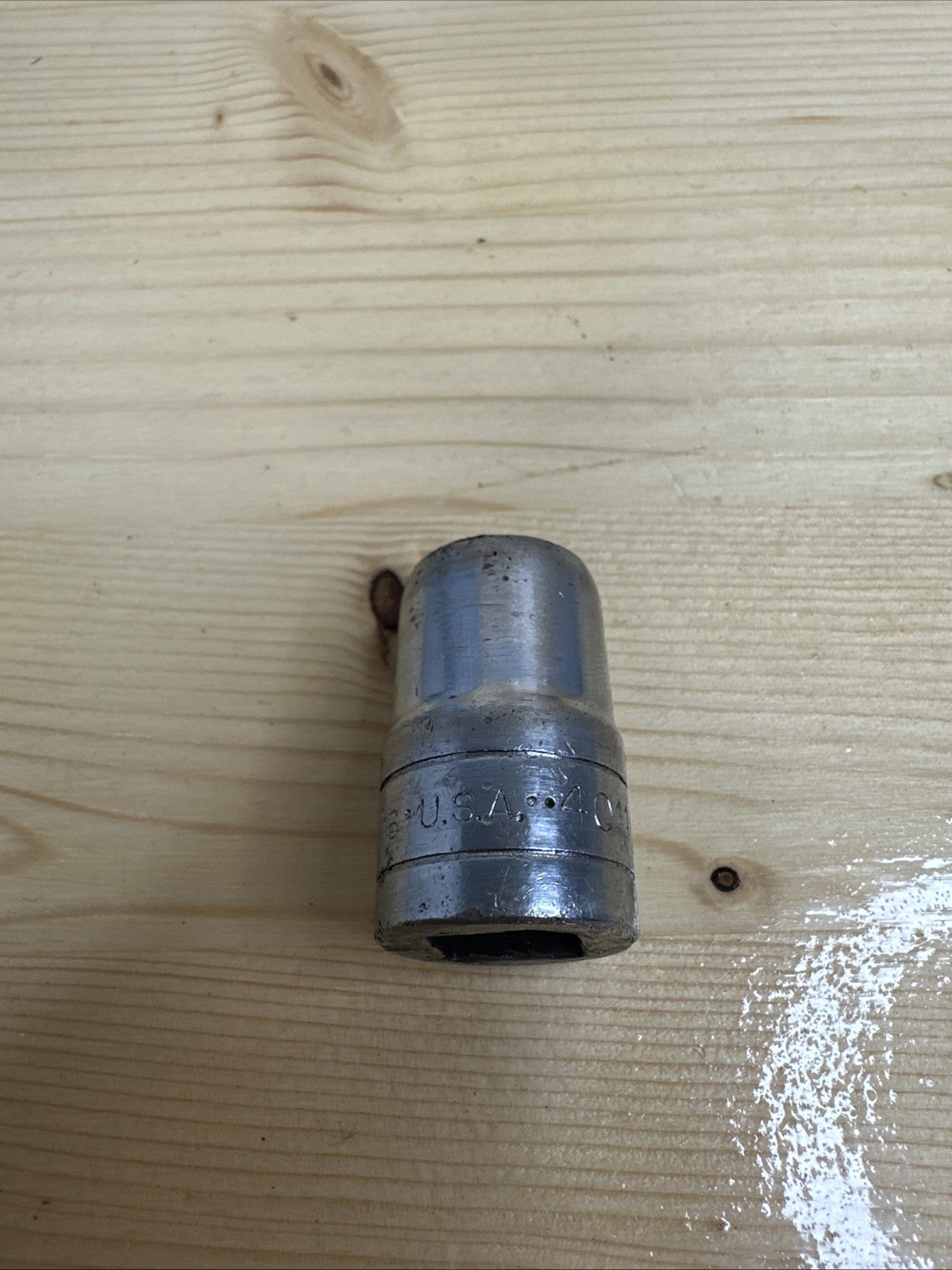 SK USA 9/16″ 6 Point 1/2″ Drive Shallow Polished Chrome Socket 40118