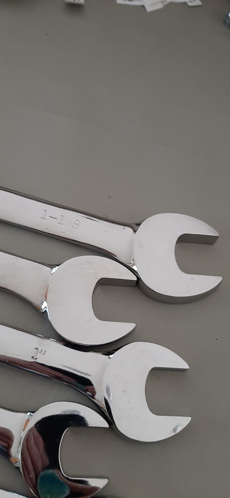 CRAFTSMAN COMBINATION LONG PATTERN POLISHED 12PT SAE WRENCH SET 7/8 to 1-1/8