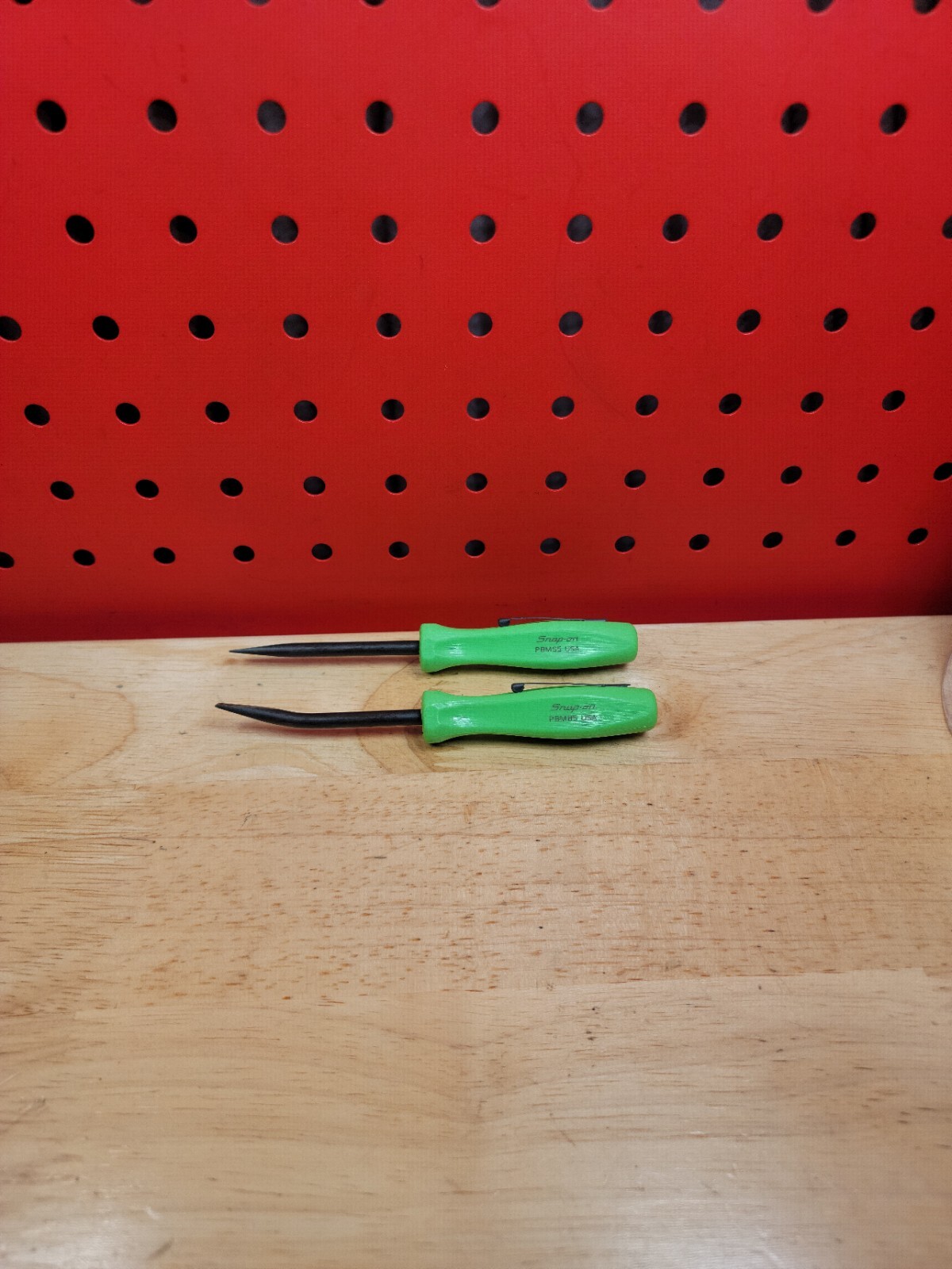 Snap-on PBMB5 PBMS5 GREEN 5″ Angle + 5″ Straight Mini Pocket Prybar Set