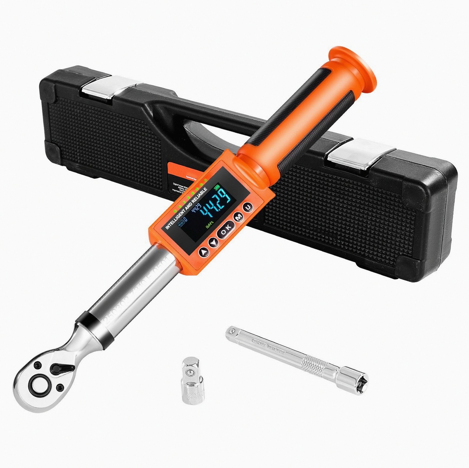 3/8 Digital Torque Wrench ±2% Buzzer LED Auto