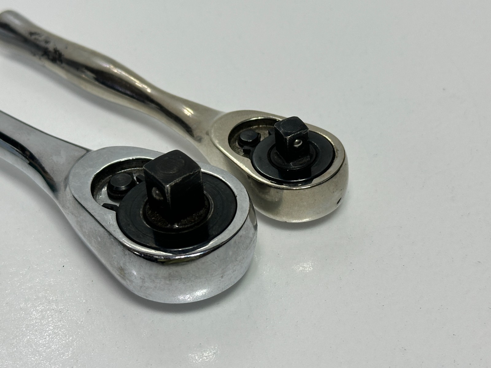 Cornwell Tools USA 2pc 3/8” Drive & 1/4” Drive Chrome Ratchet Set Pair