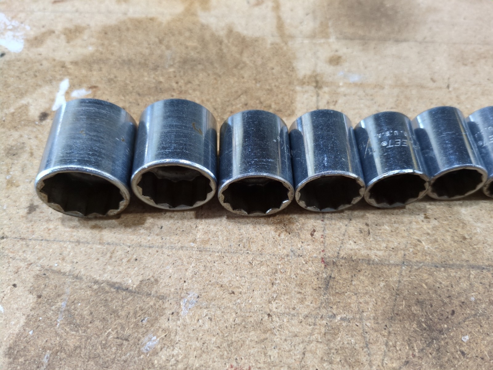 Fleet Tools (Proto) 10pc. 3/8dr. 12pt. Socket Set 3/8″ Thru 15/16″ USA