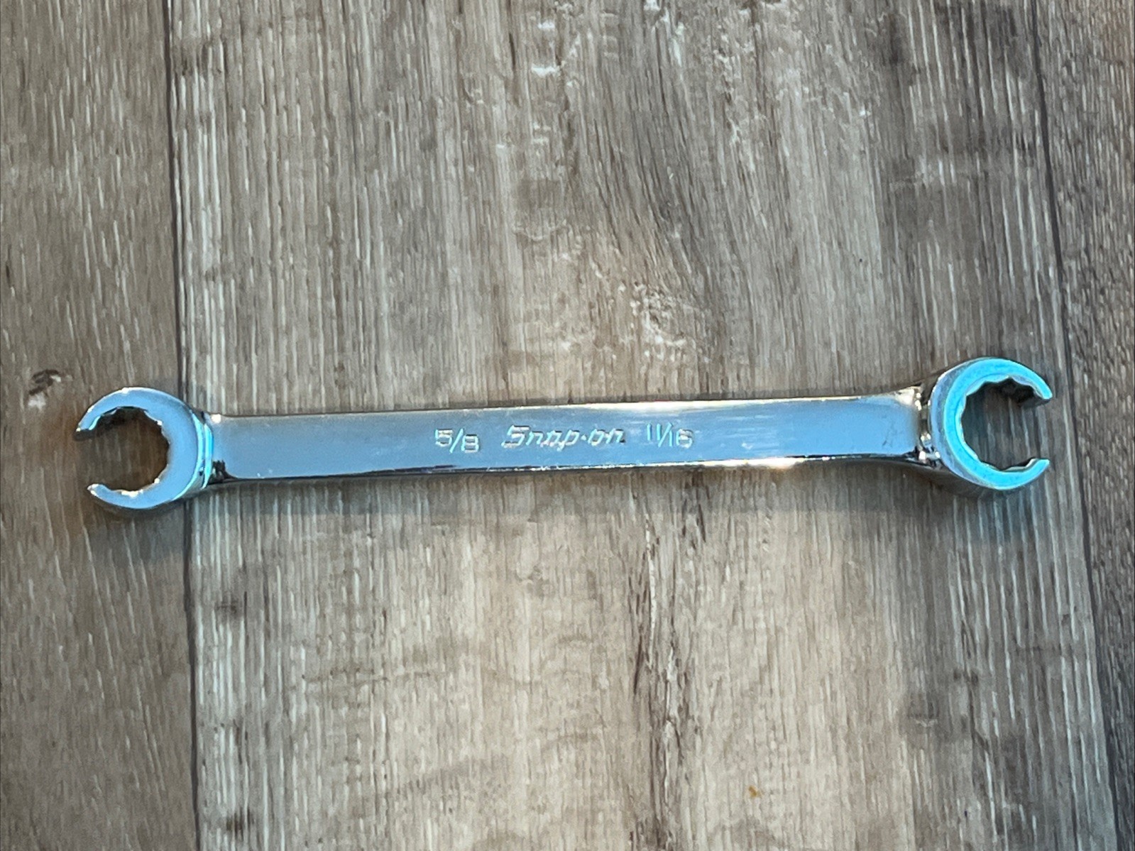 Snap On 5/8″-11/16″ 6PT SAE Chrome Flare Nut End Wrench RXFS2022A