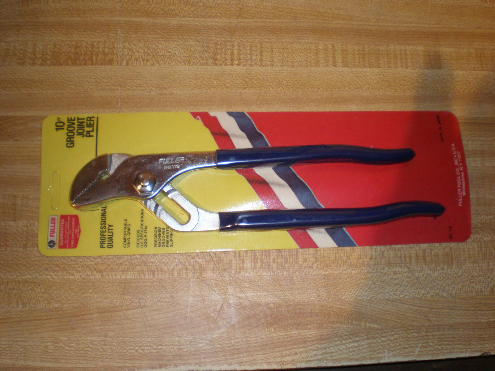 Fuller 10″ Groove Joint Pliers Professional Quality #113 New in Sealed Package.