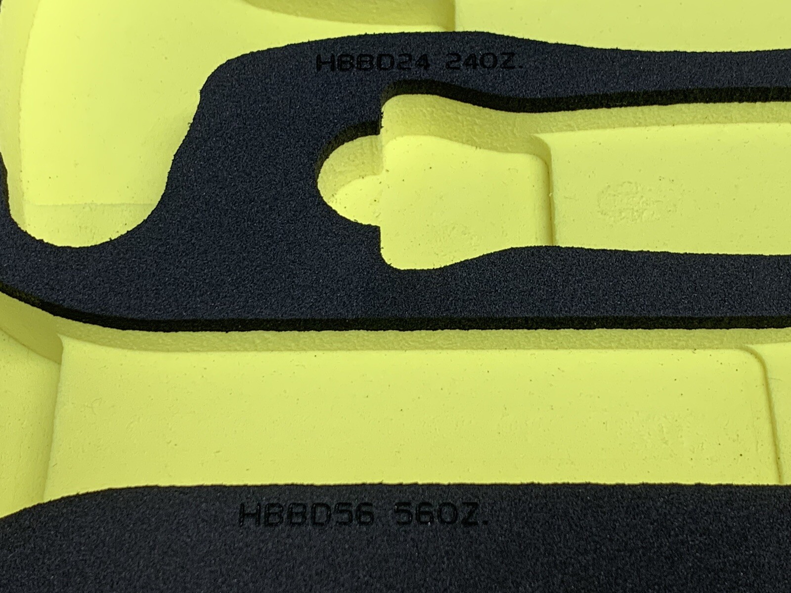 Snap-on HI-VIZ YELLOW Foam Tray Ball Peen Dead Blow Hammer Set 16 24 32 40 56oz