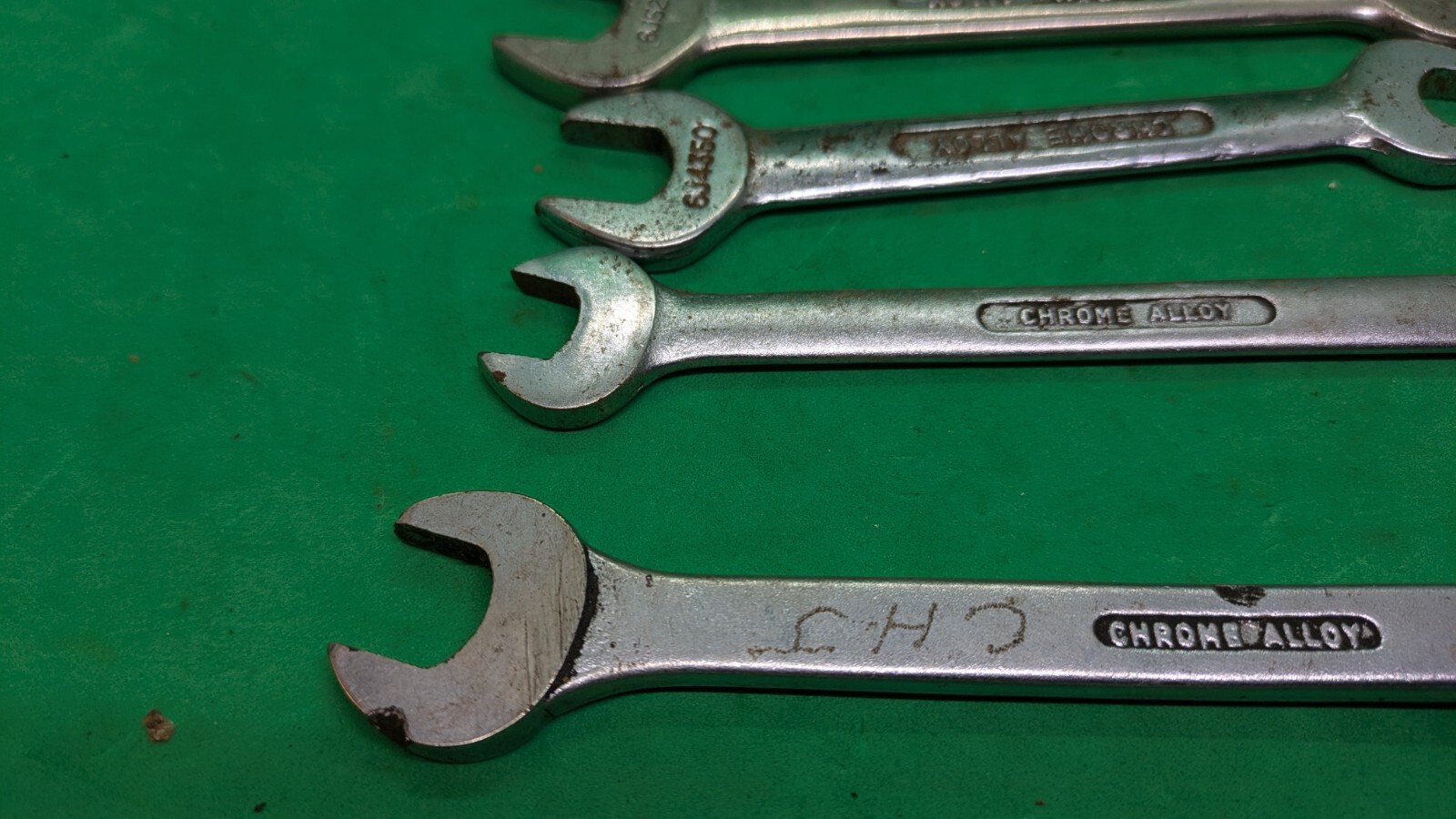 6 x BRITOOL Spanners. 5 x Open Ended, 1 x Combination. Metric and Imperial
