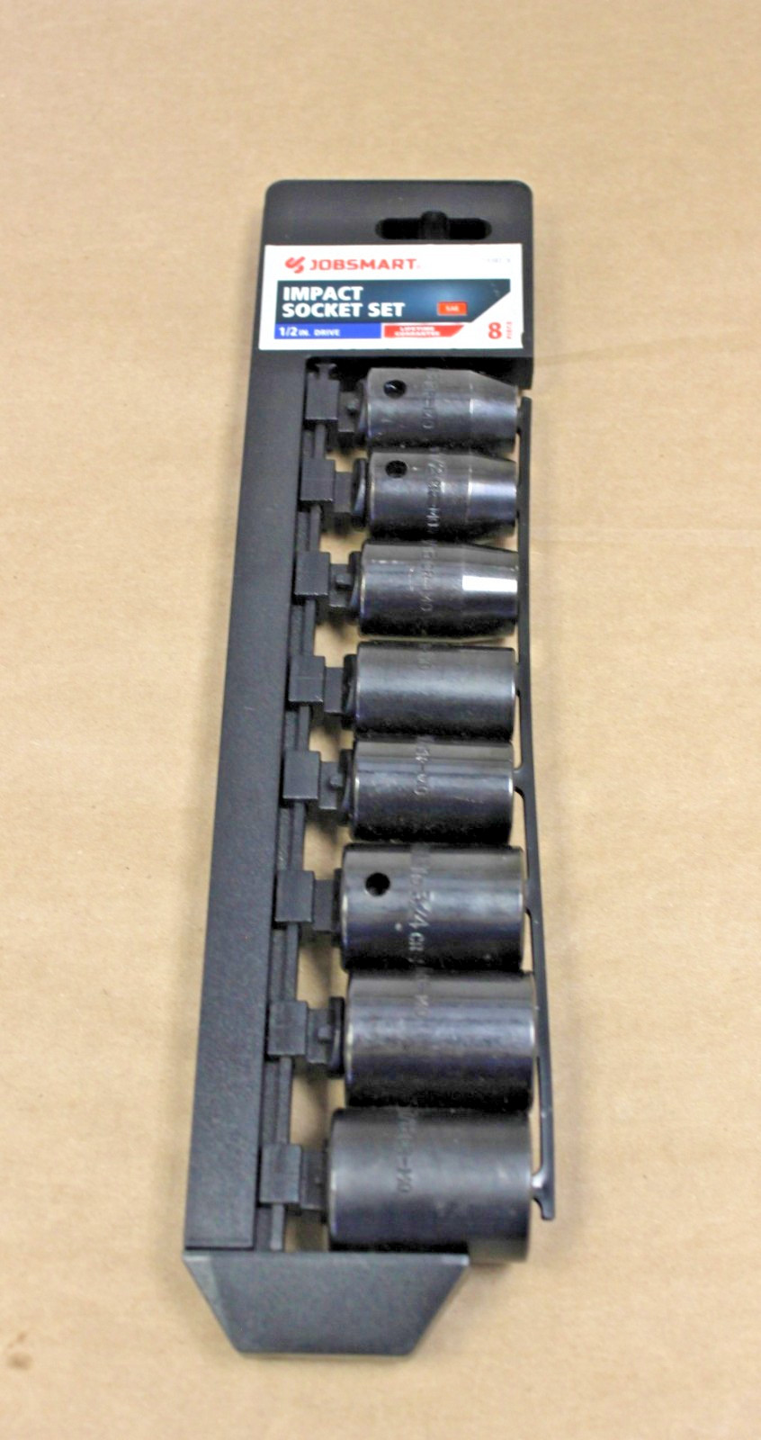 Brand New Jobsmart Impact Socket Set SAE 8 Piece 1/2 Inch Drive (54207)