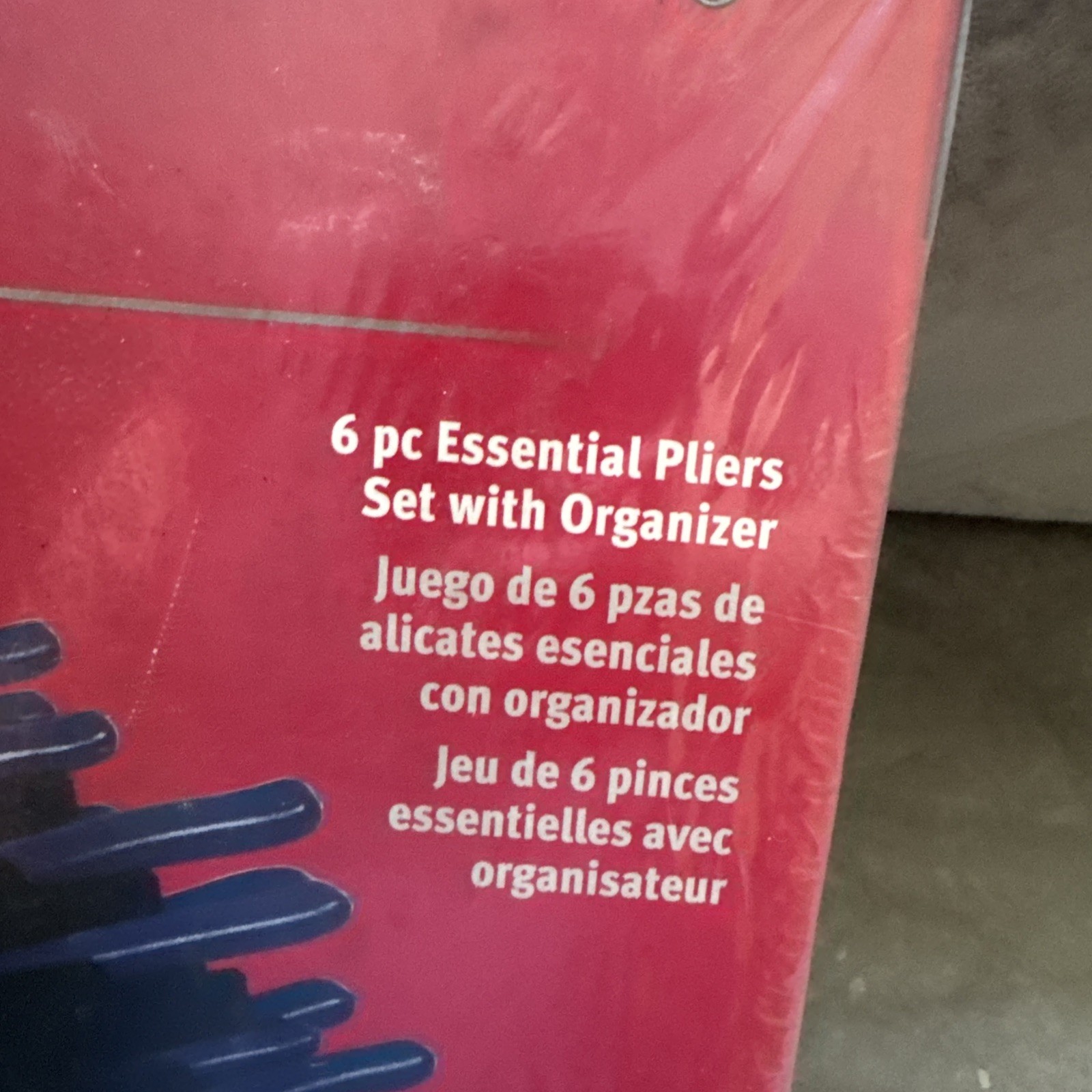 New Snap On Power Blue Essential Pliers 6 Pcs Set & Black Organizer PL600ES2RKMB