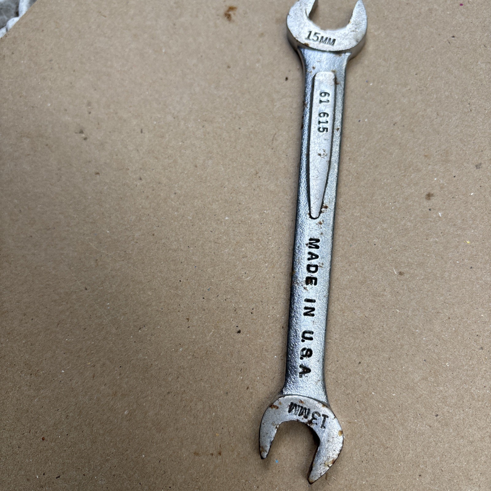 Easco 13mm X 15mm Open End Wrench 61615 USA