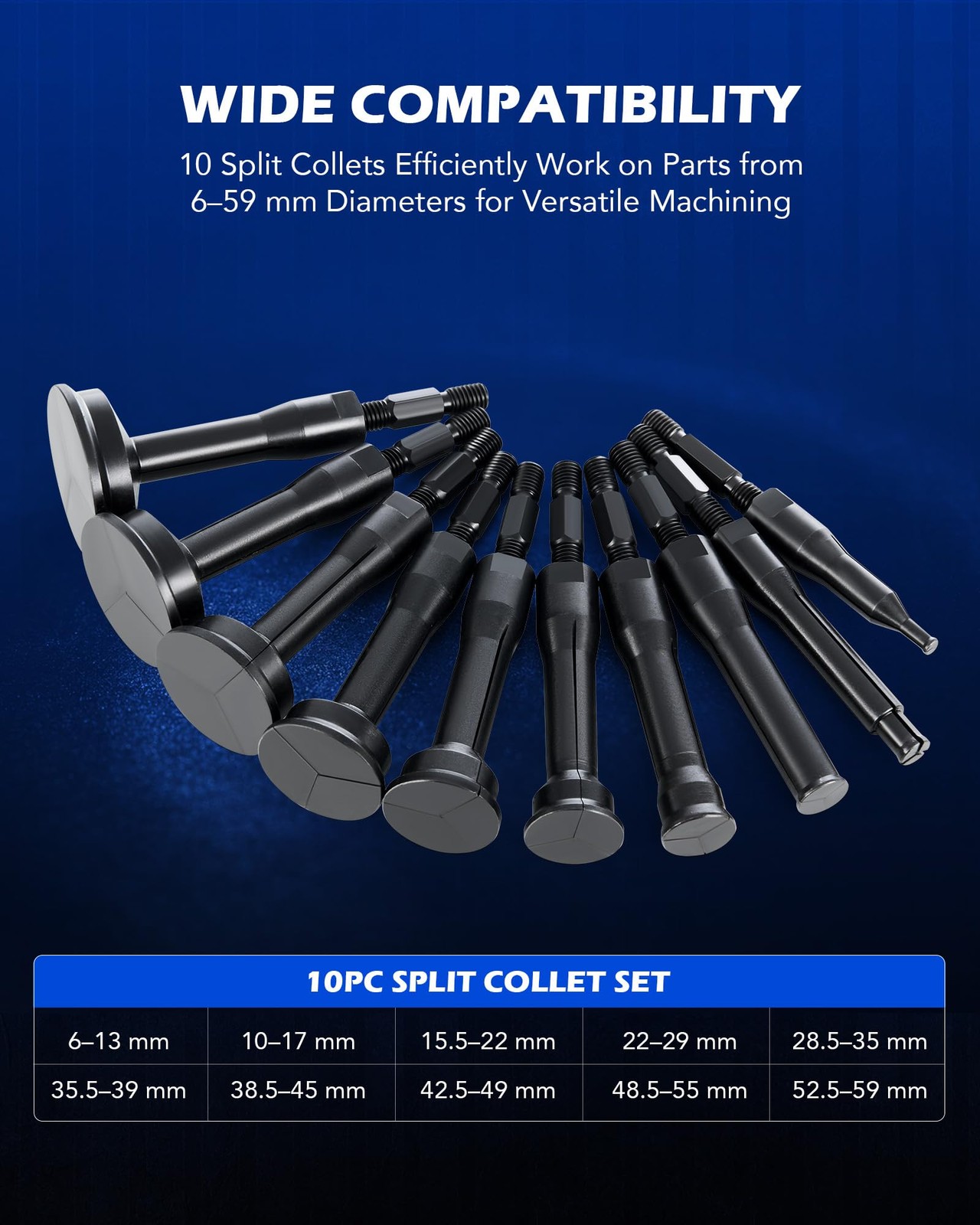 Orion Motor Tech 16Pc Blind Hole Bearing Puller Slide Hammer Collet Kit