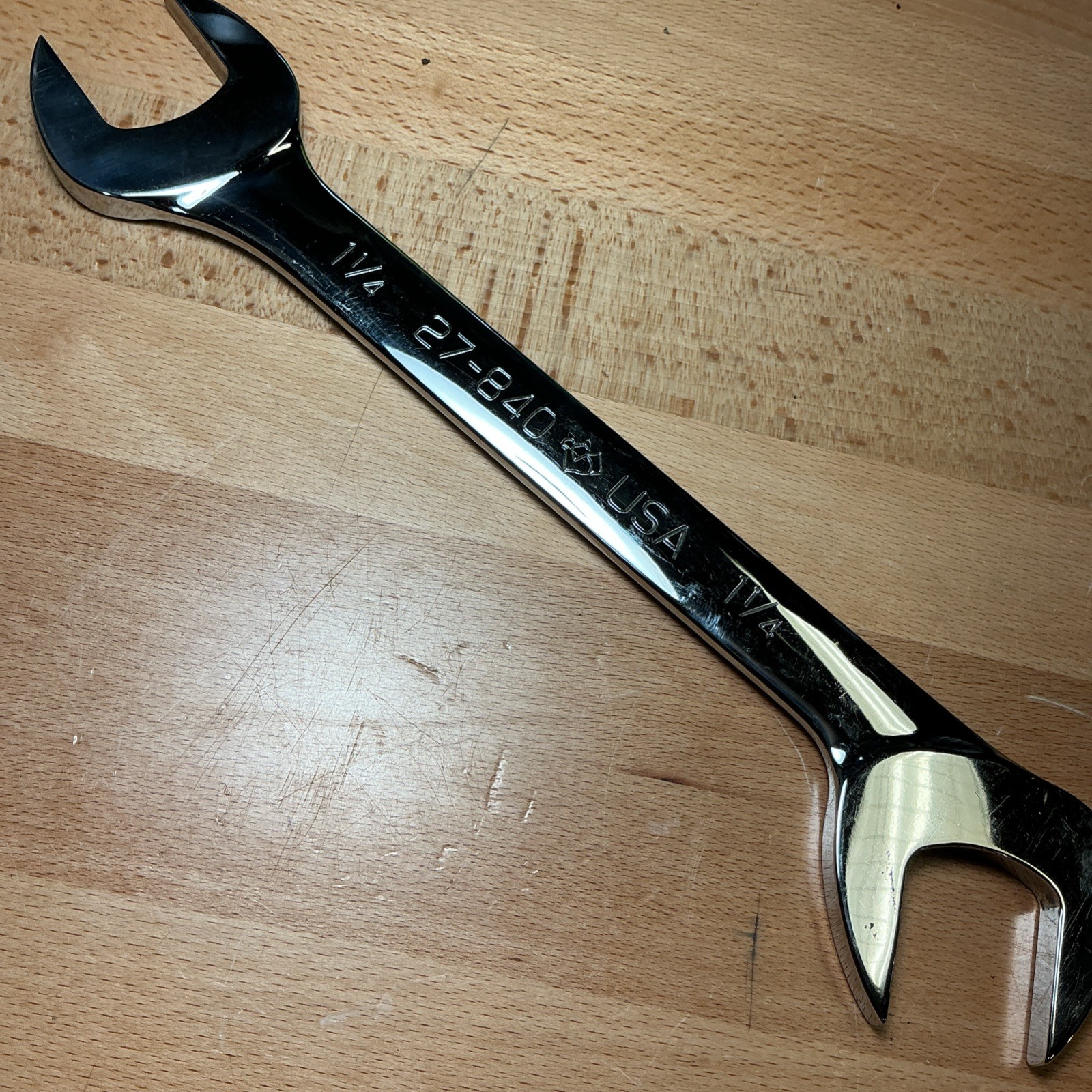 Armstrong Tools 27-840 USA 1-1/16″ SAE Full Polish Four Way Open Angle Wrench