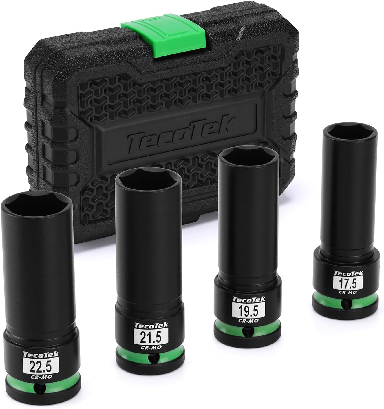 4-Piece Chrome Molybdenum Lug Nut Socket Set with Impact Wrench Compatibility