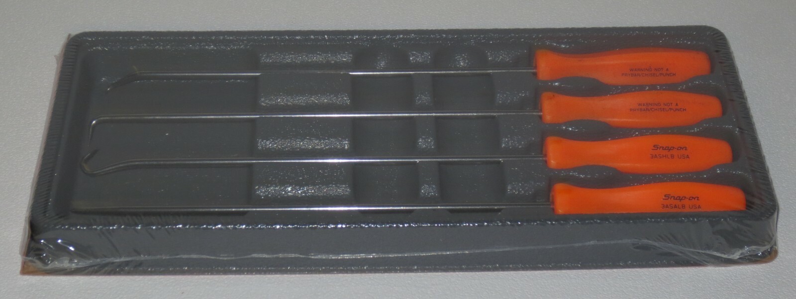 NEW! Snap-on Pick Set, LONG SHAFT, ASAL204BO *ORANGE HARD HANDLES* NEW & SEALED