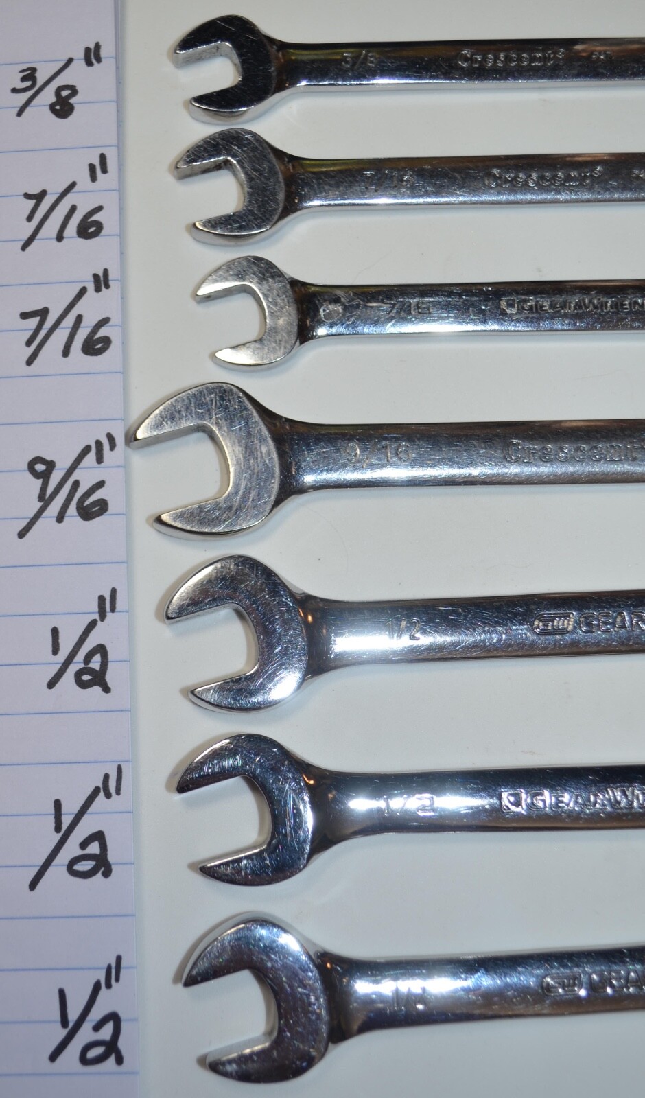 Combination Ratchet Wrenches 7 Pre-owned