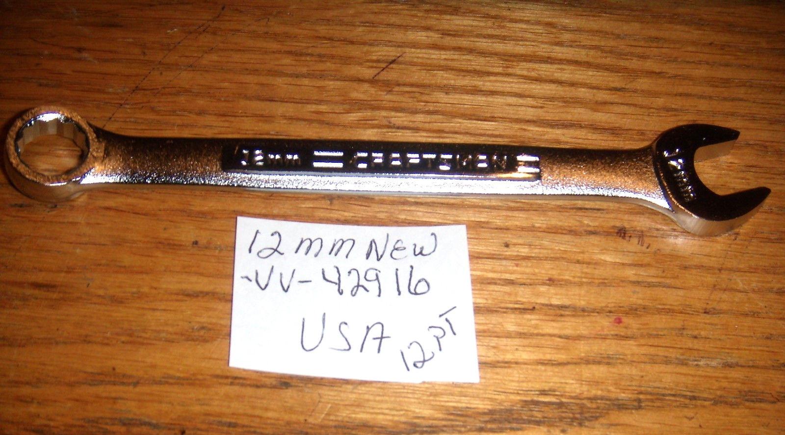 CRAFTSMAN 12MM 12PT. WRENCH # -VV- 42916 USA FREE SHIP NEW