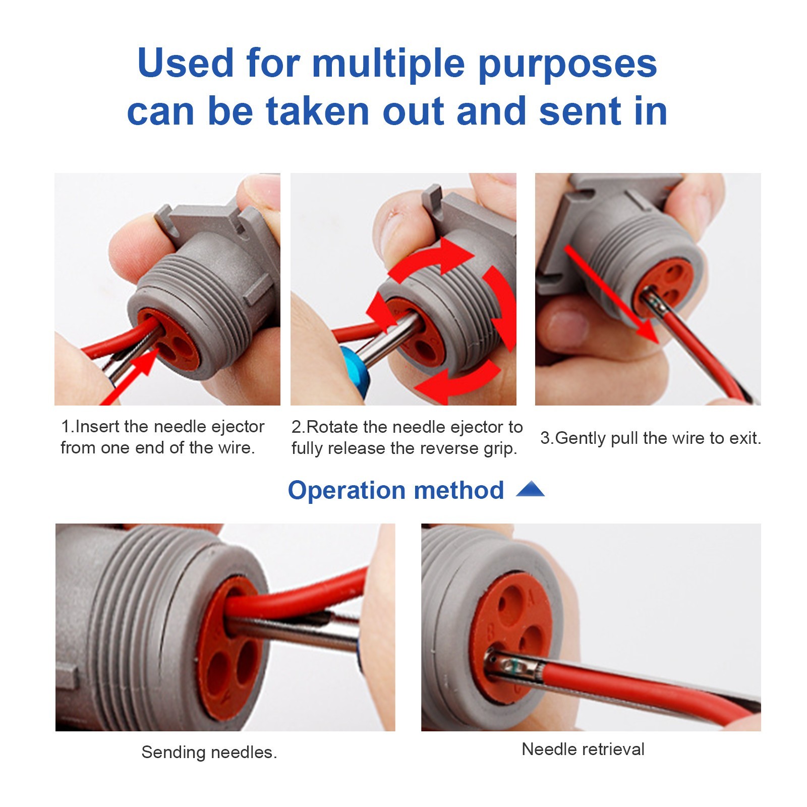 9PCS Car Pin Terminal Removal Extractor Tool for Deutsch Connector Wire Release