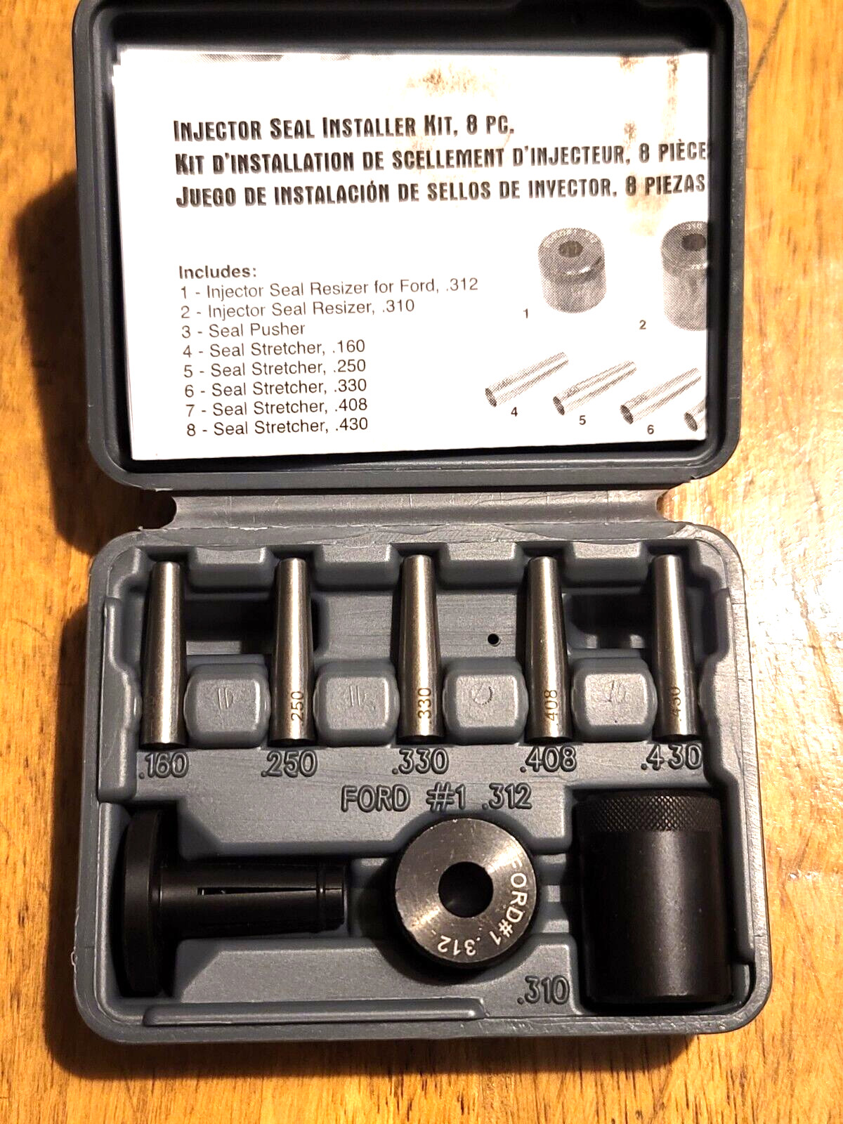 Lisle Tools Injector Seal Installer Kit for Most Ford, GM & Subaru Engines 34720