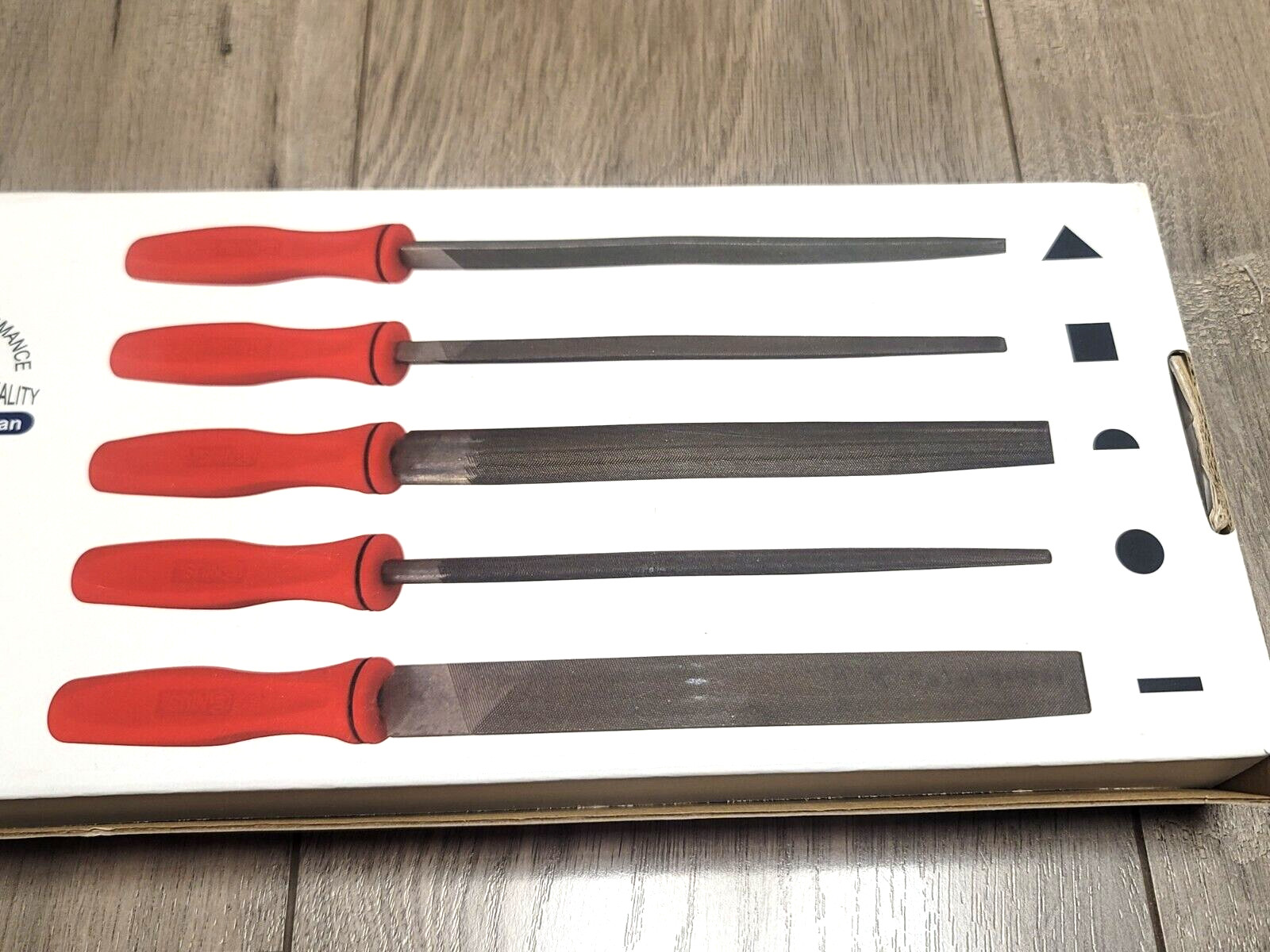 Genius Tools 5pc Pro Machinists Files Set w/ 10″ Blades & Grip Handle #MF-510