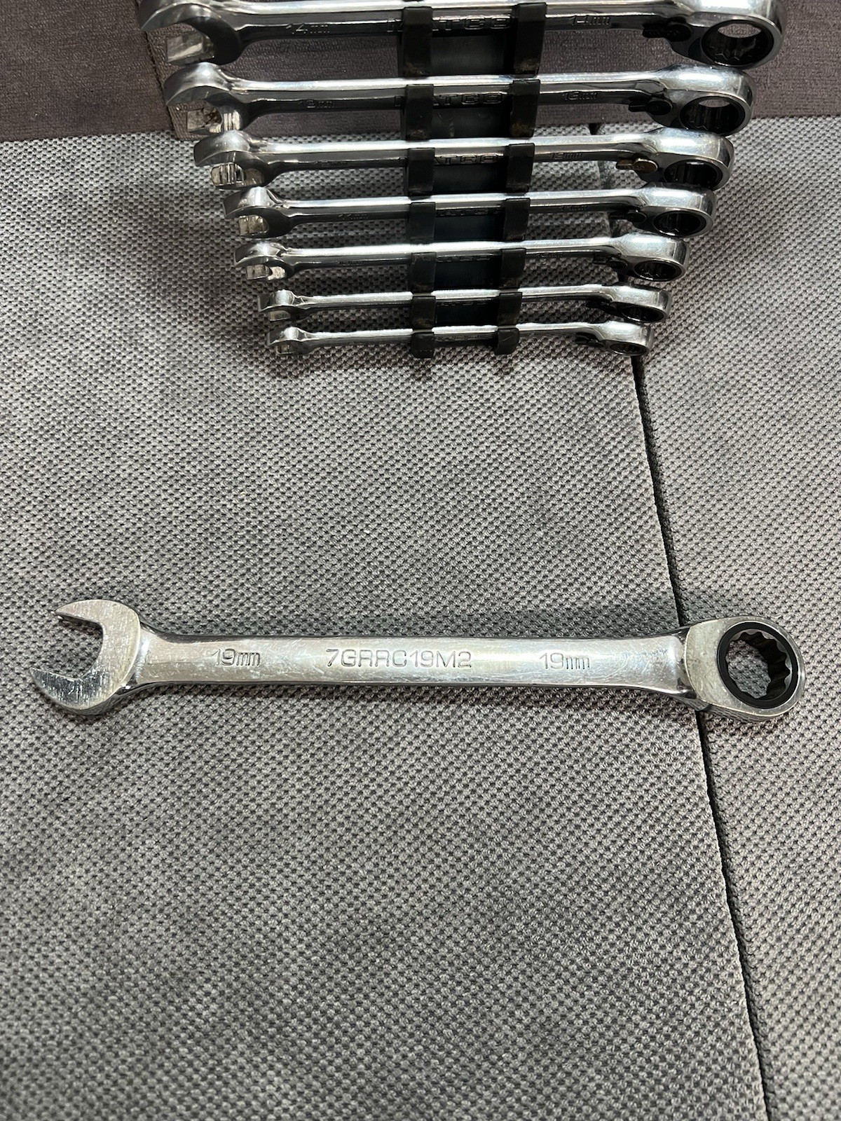 Matco Tools S7GRCM12 Ratcheting Wrench Set Metric 12 Pc