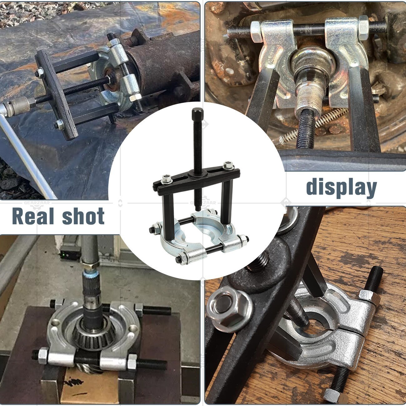 12 IN 1 Wheel Hub Puller Set Bearing Removal Splitter Separator Tool Kit USA