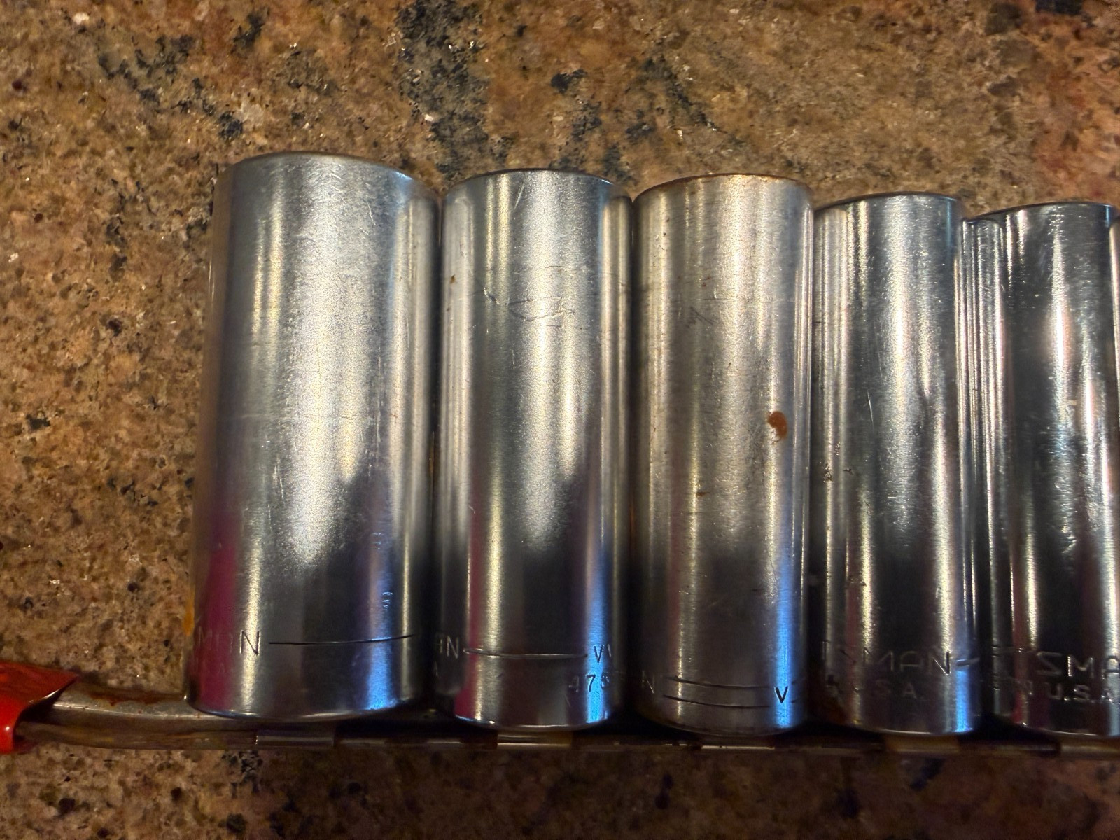 Craftsman USA 8 pIece SAE 3/8 dr. 12pt. Deep Socket Set FREE SHIPPING