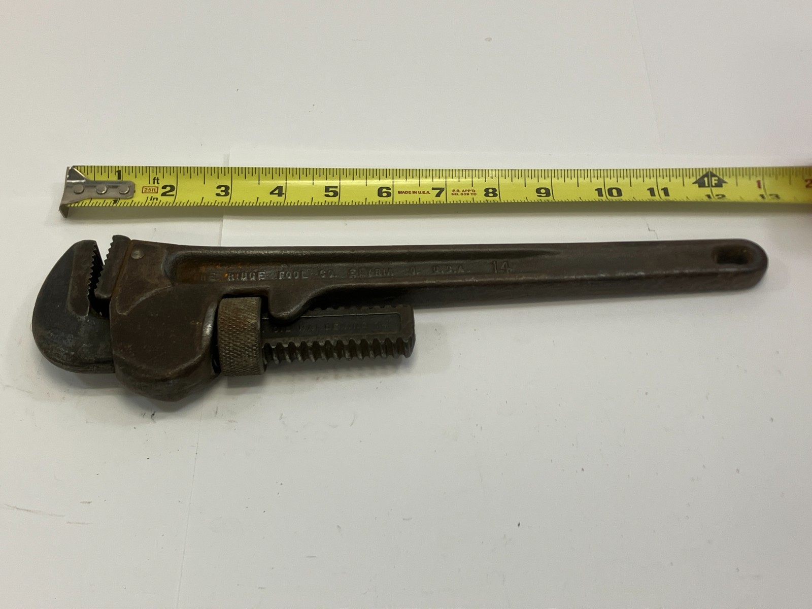 RIDGID TOOL CO. 14. 14″ MONKEY WRENCH, HEAVY DUTY, ELYRIA OHIO, USA.