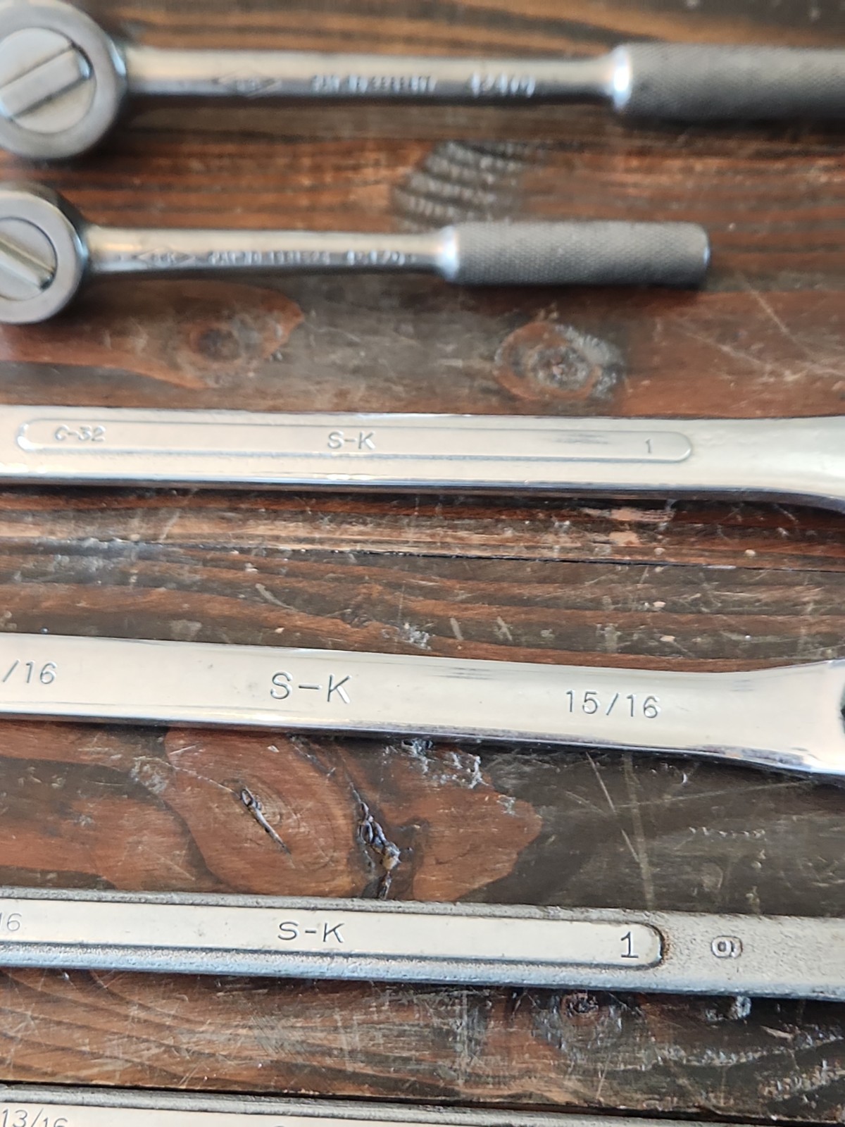 Lot Of 14 SK-Wayne Ratches And Wrenches. Mostly Sk