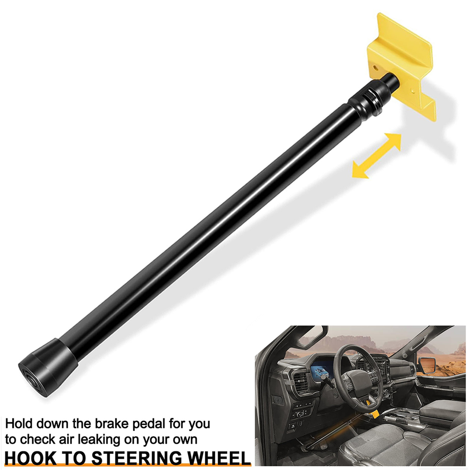 Replace for Lisle 21520 Truck Brake Pedal Depressor Tool fit for Most Vehicles
