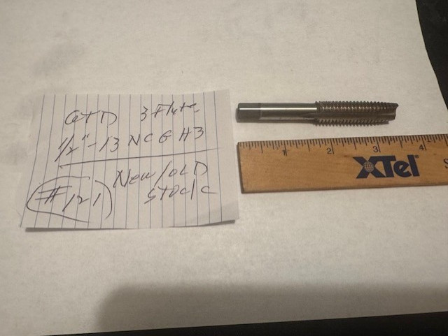 NEW/ OLD STOCK – MADE USA GREENLEE GTD 1/2 » – 13 NC G H3 – 3 FLUTE TAP
