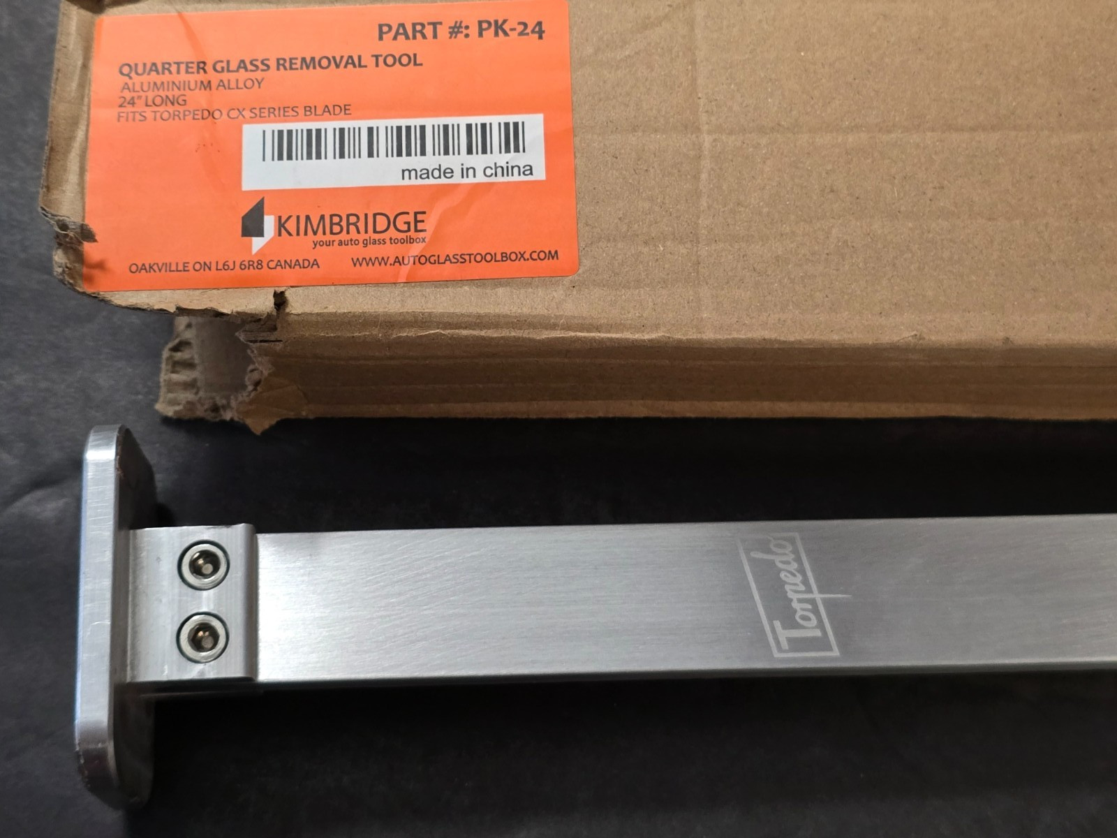 Kimbridge TORPEDO 24″ Push Knife For Quarter Glass Removal, NEW