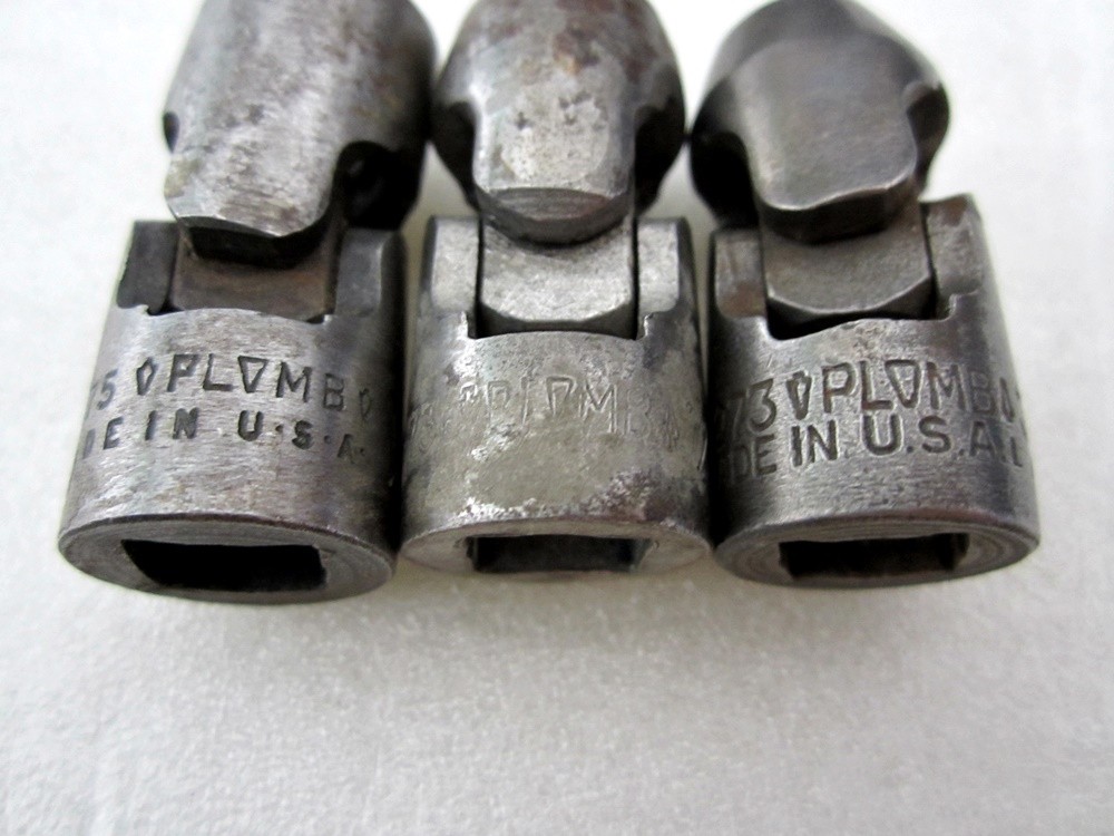 Vintage Plomb 3/8″ Drive 6pc SAE 12pt Flex Head Socket Set USA
