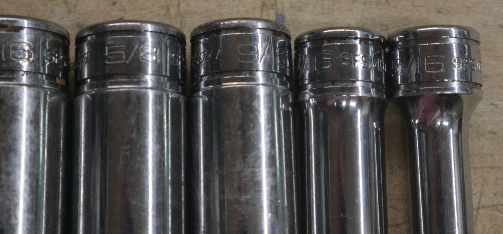 7 Snap-On Tools 7/8″ SAE /8″ Drive Standard Deep Socket SFS281 3/4 sfs241 READ