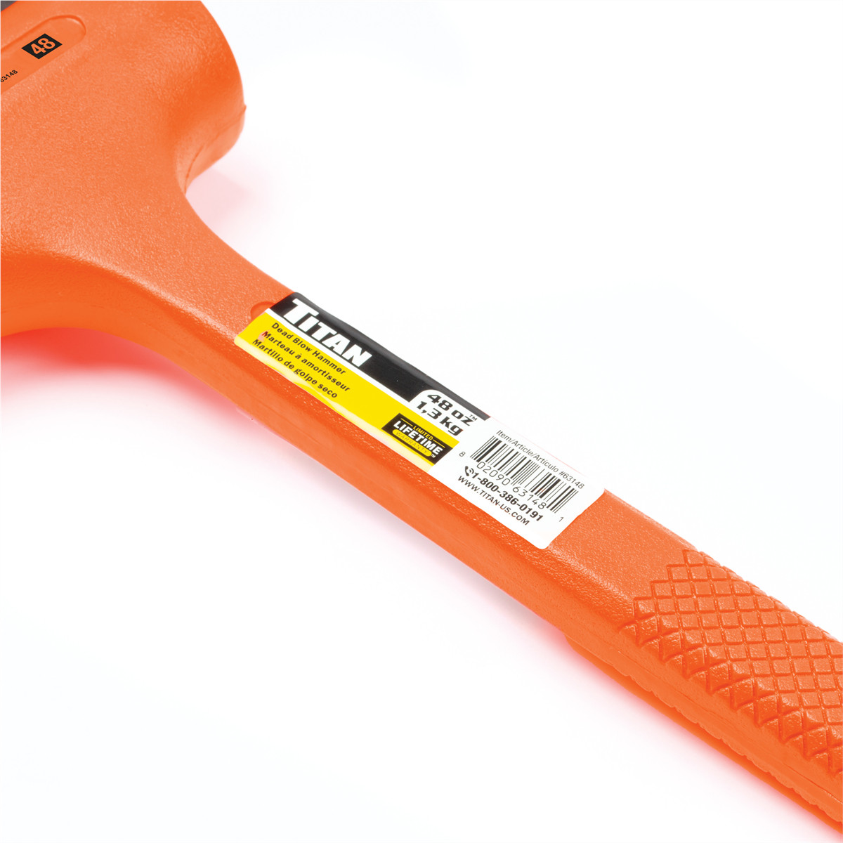 Titan 48 oz (3 lb) Dead Blow Hammer