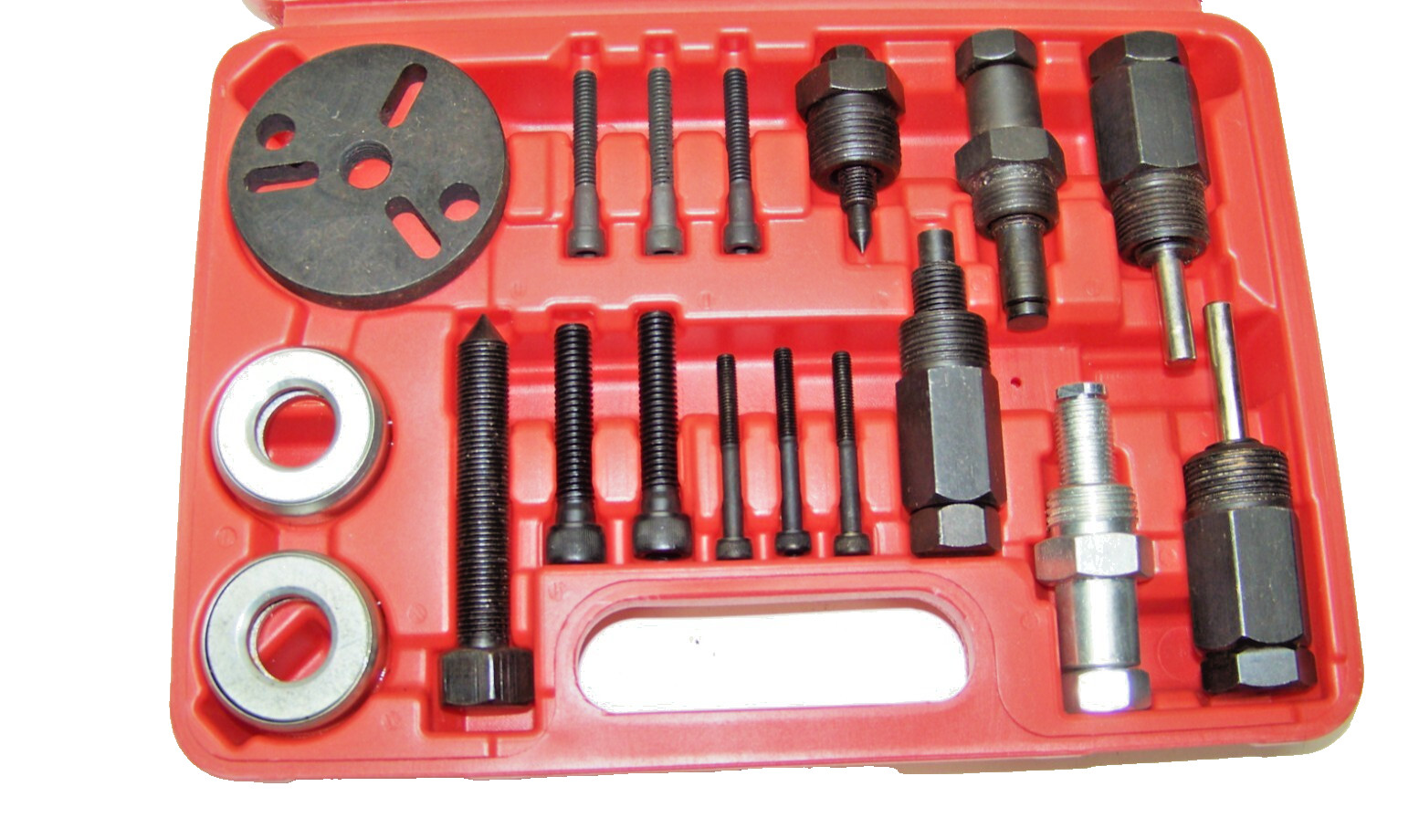 18 pcs A/C Compressor Clutch Remover Hub Puller Plates Automotive Puller Tools