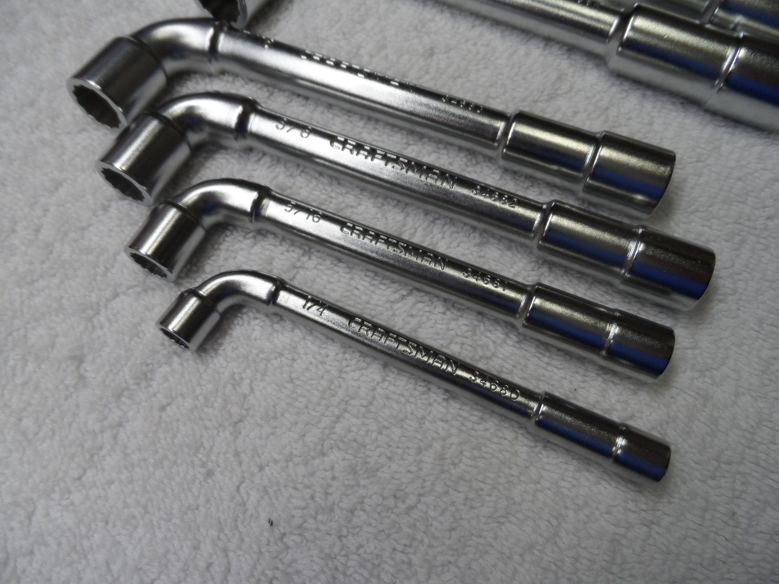 Craftsman Professional Angled Socket Wrench Set, 6pt / 12pt, NOS France PN 34689