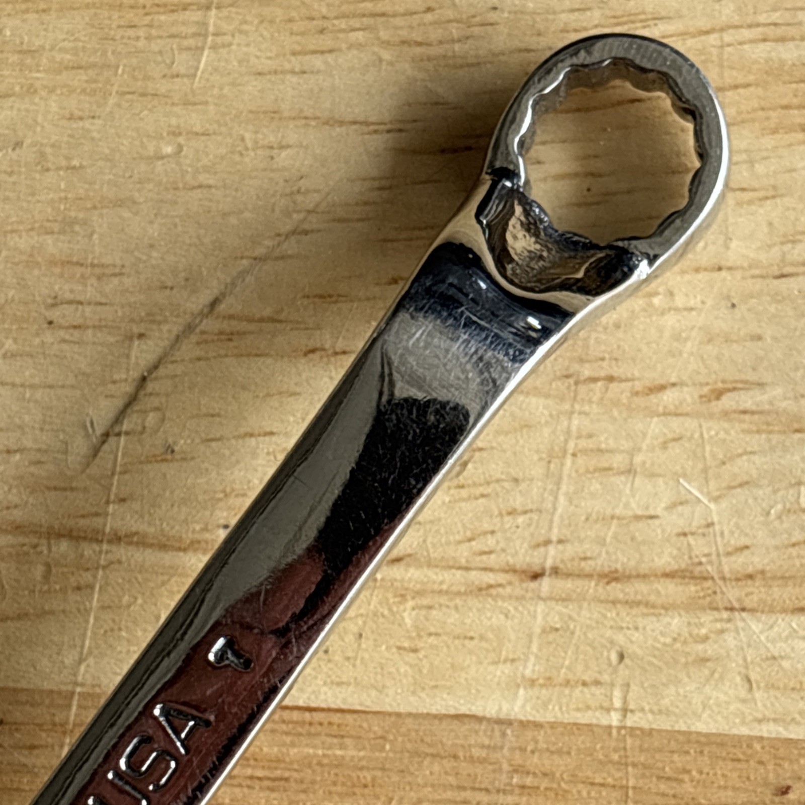 Snap On 5/16″ x 3/8″ Short Box End Wrench Deep 60 Degree Offset XSO1012 READ!