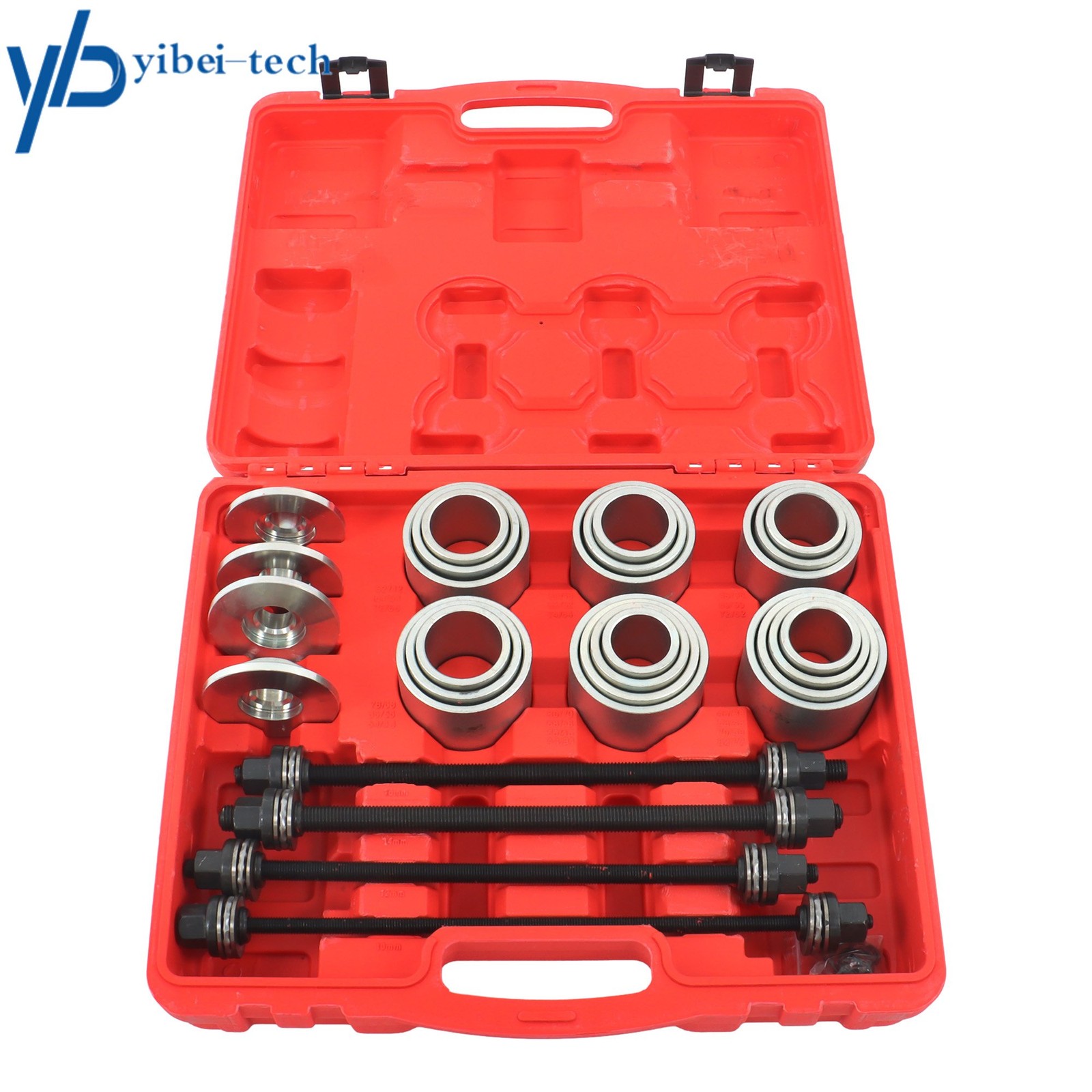 28PCS Pull and Press Sleeve Kit Steel Bush Bearing Removal Installation